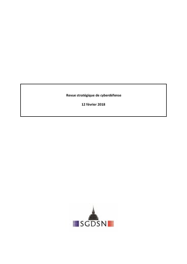 Revue stratégique de cyberdéfense, 2018